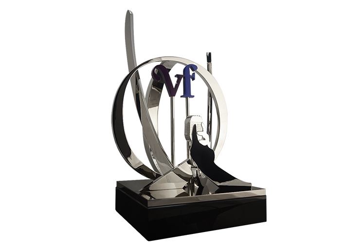 Custom editions to our signature Aria, adding a logo and silver microphone